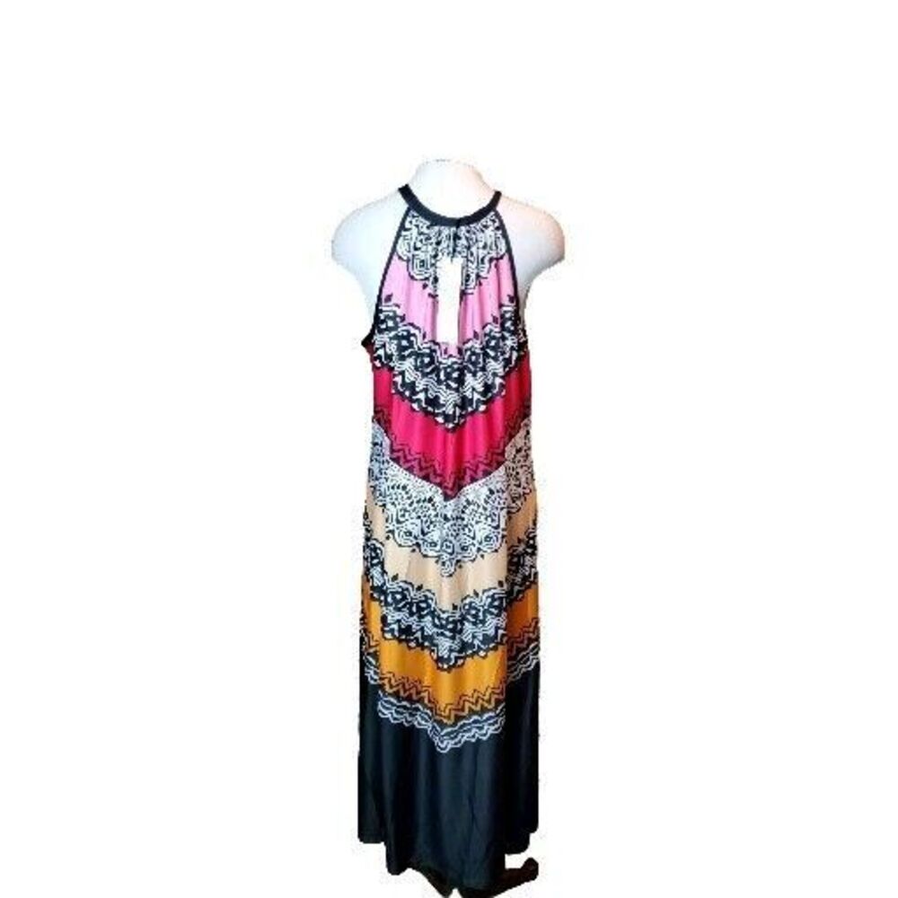 Lily Geometric Boho Maxi Dress Size Large NWT - Picture 4 of 8